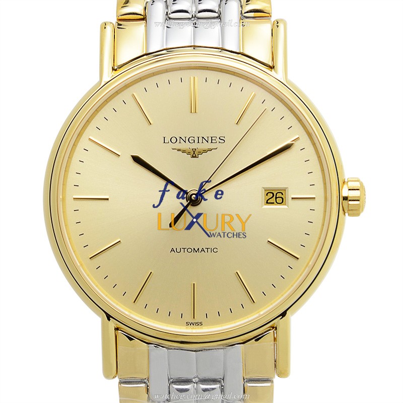 Longines L4.921.2.32.7 PRESENCE Automatic PVD Gold Dial | Replica Watch