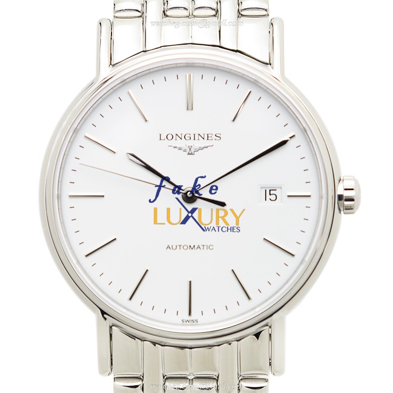Longines L4.921.4.12.6 Replica Watch, Automatic Movement, White Dial, Steel Bracelet - Luxury Replica Watch