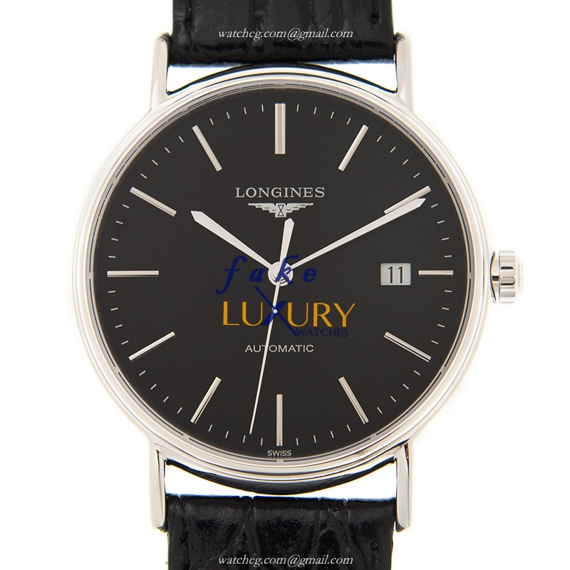 Longines L4.921.4.52.2 PRESENCE Automatic Stainless Steel Black Dial Replica Watch