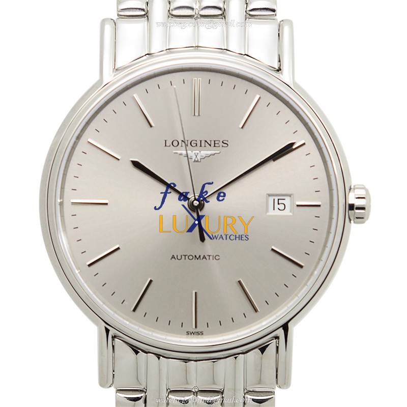 Longines L4.921.4.72.6 PRESENCE Automatic Silver Dial Stainless Steel Watch, Replica Watch