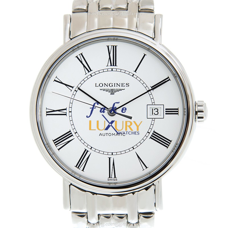 Longines L4.922.4.11.6 PRESENCE Replica Watch Automatic White Dial Stainless Steel Case Silver