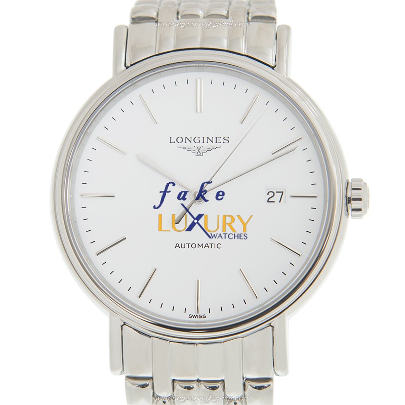 Longines L4.922.4.12.6 PRESENCE Replica Watch With Automatic Movement White Dial Stainless Steel