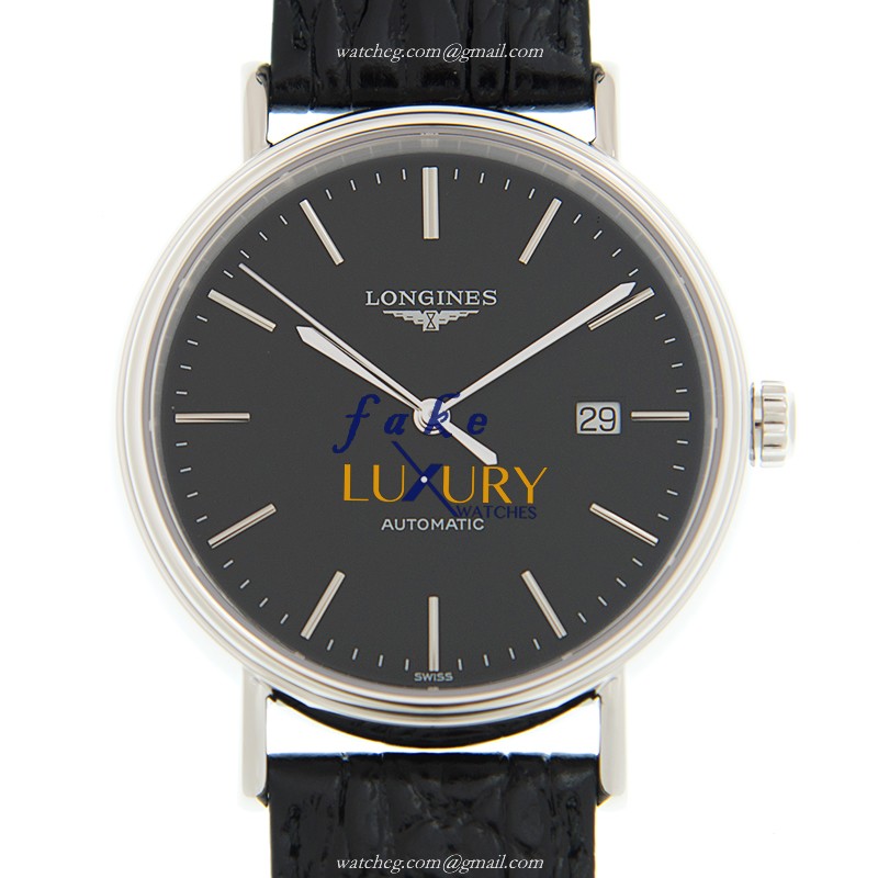 Longines L4.922.4.52.2 Replica Watch, Black Dial, Steel Case, Automatic Movement