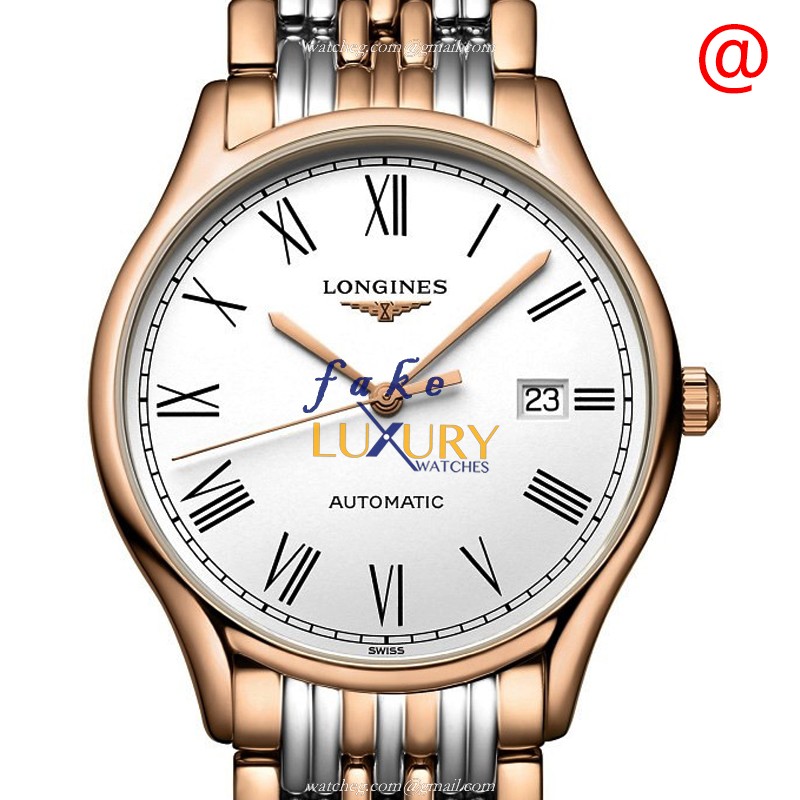 Longines L4.960.1.11.7 Lyre Automatic 18kt Rose Gold & Steel White Dial Sapphire Crystal Replica