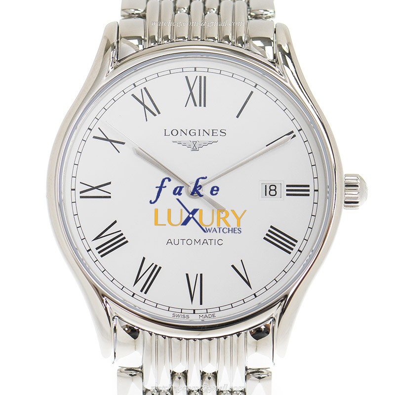 Longines L4.961.4.11.6 Lyre Replica Watch, Automatic Movement, White Dial, Steel Bracelet