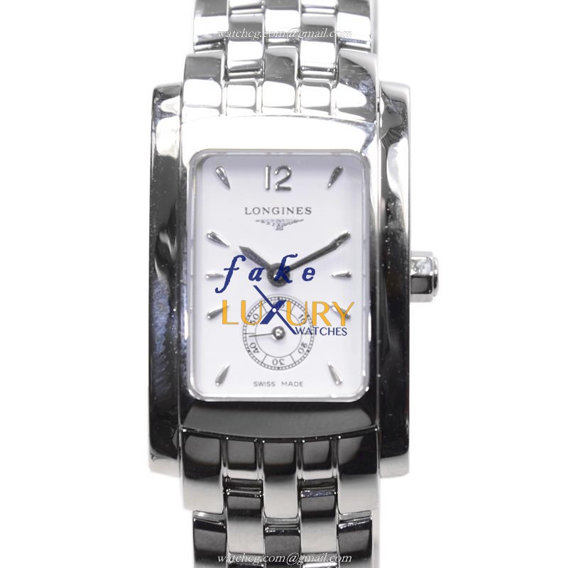 Longines L5.155.4.16.6 Dolce Vita Quartz Stainless Steel White Dial Silver Strap Replica Watch