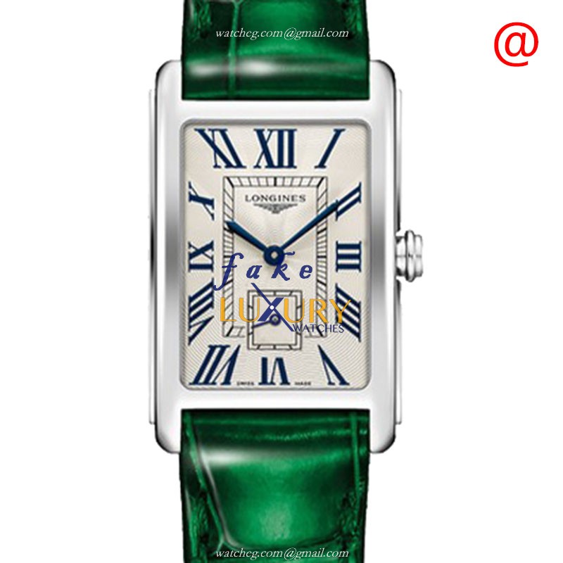 Longines L5.255.4.71.A | Dolce Vita Quartz Silver Dial | Stainless Steel | Leather Strap | Replica