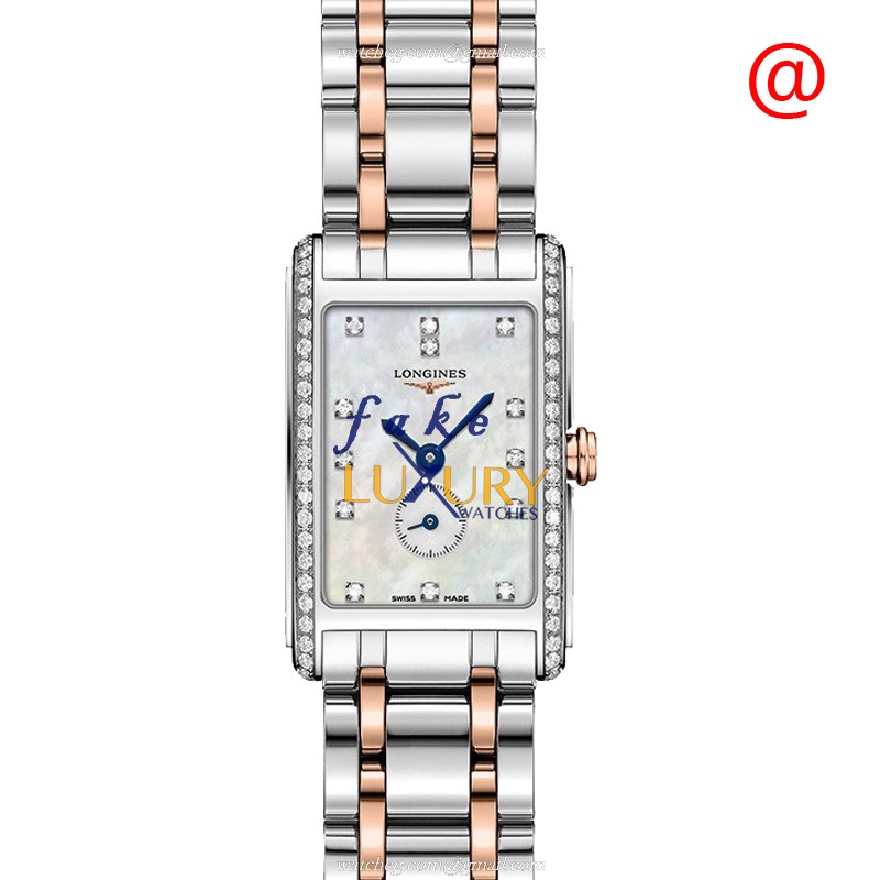 Longines L5.255.5.89.7 Dolce Vita Replica Watch, Quartz Movement, White Mother of Pearl Dial, Steel