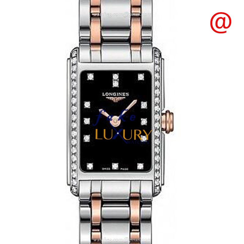 Longines L5.258.5.59.7 Quartz Stainless Steel & Diamond Bezel Replica Watch | Luxury DOLCE VITA