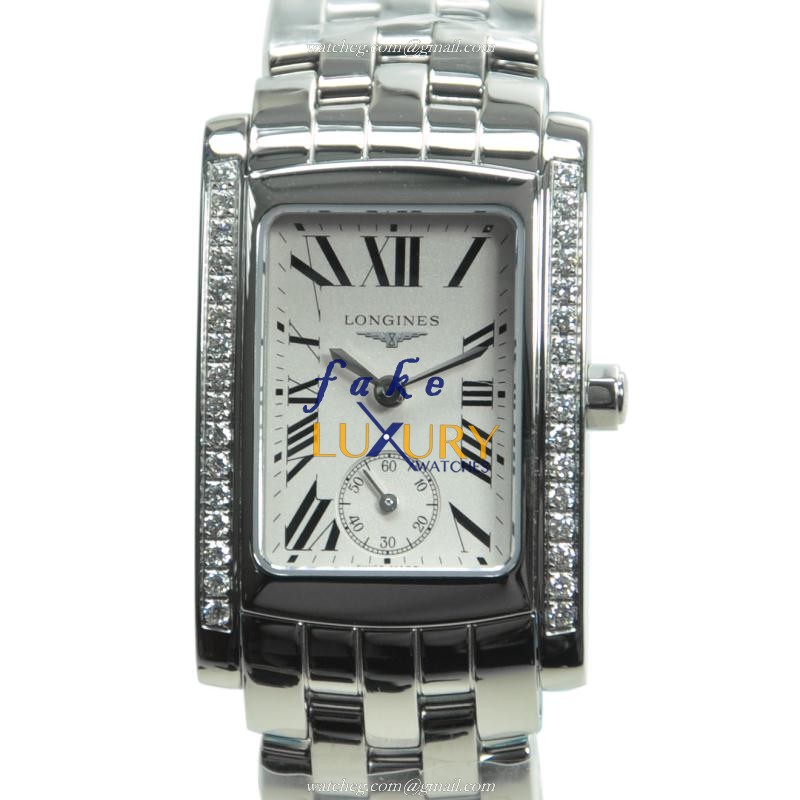Longines L5.502.0.71.6 Dolce Vita Replica Watch With Quartz Movement, White Dial, Silver Steel