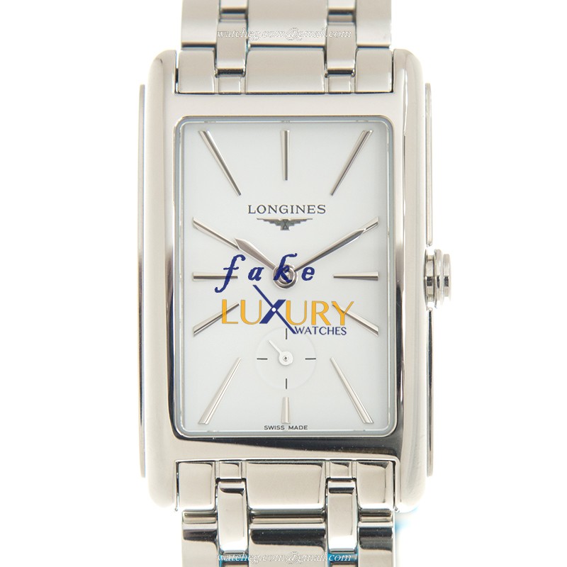 Longines L5.512.4.11.6 Replica Watch, Quartz, White Dial, Steel Case, 23.3mm, Silver Bracelet