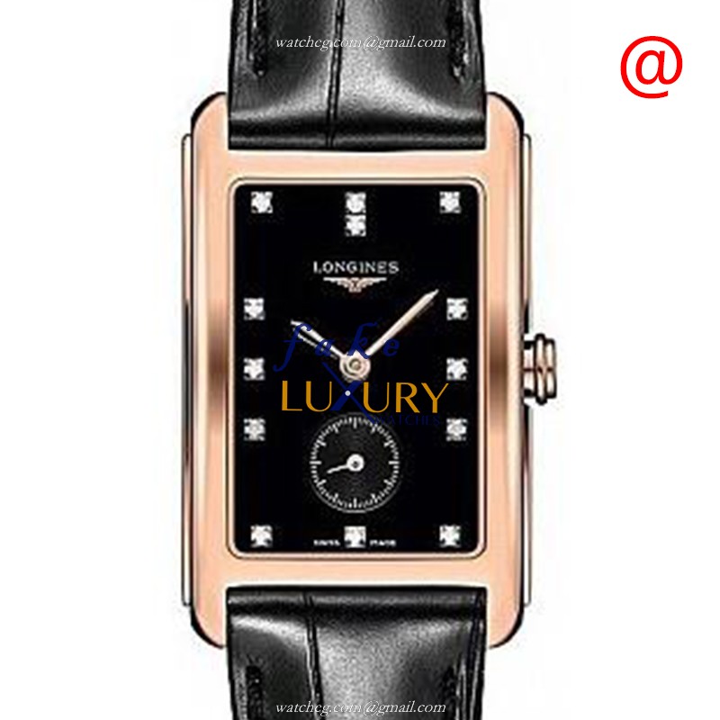 Longines L5.512.8.57.0 Quartz 18kt Rose Gold Replica Watch, Luxury DOLCE VITA, Swiss Clone