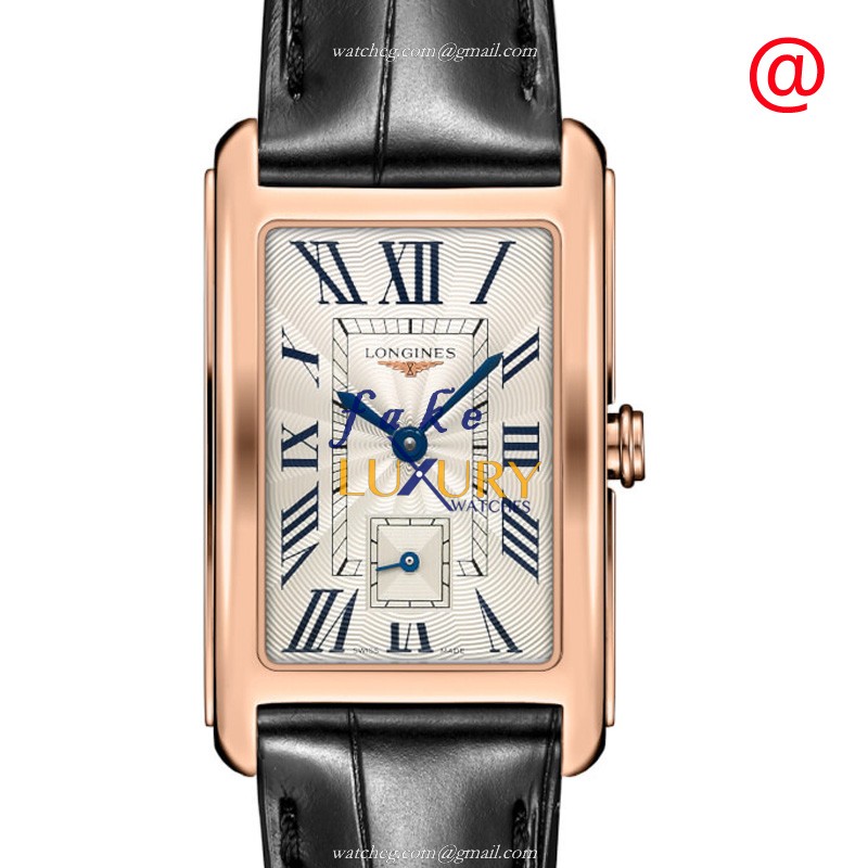 Longines L5.512.8.71.0 Dolce Vita Replica Watch, 23mm 18kt Rose Gold Case, Quartz, Silver Dial