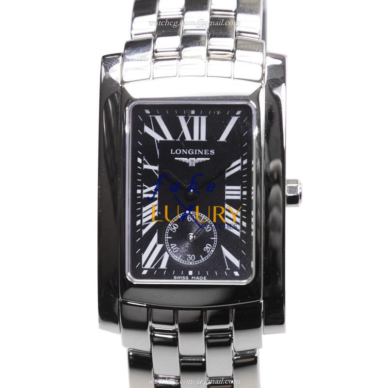 Longines L5.655.4.79.6 Dolce Vita Quartz Black Dial Stainless Steel Replica Watch
