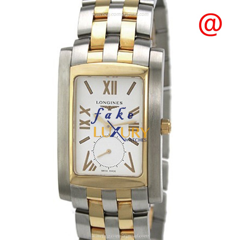 Longines L5.670.5.15.8 Dolce Vita Quartz 18kt Gold Steel White Dial Replica Watch
