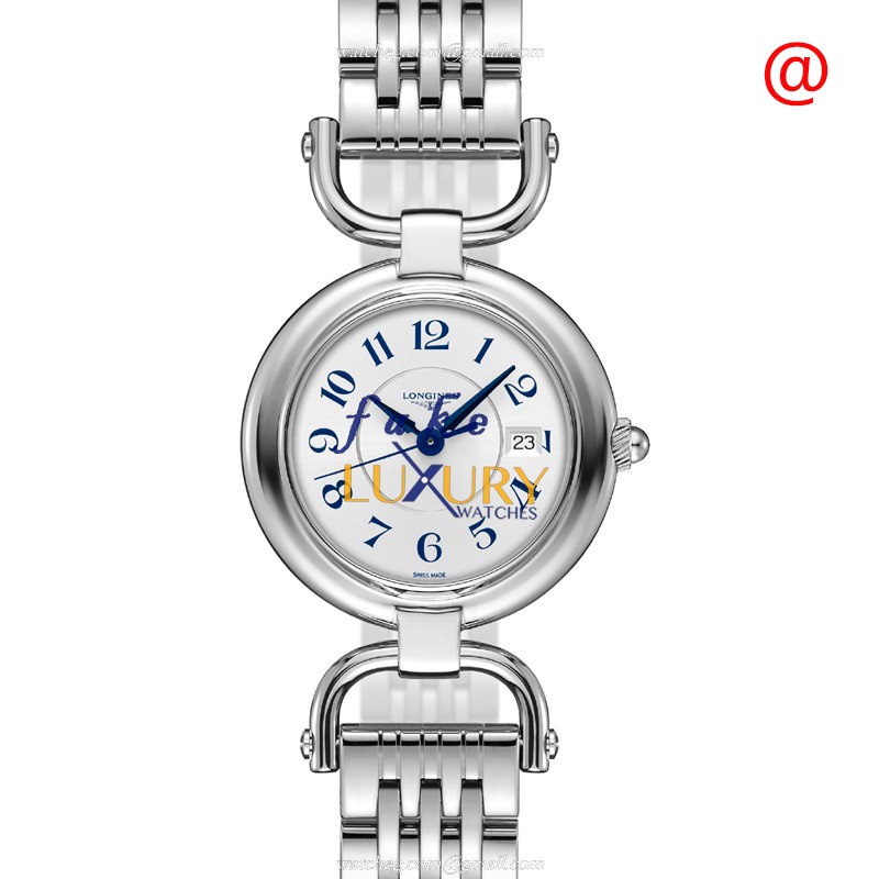 Longines L6.131.4.73.6 Quartz Stainless Steel Replica Watch, 30mm Case, Silver Dial & Band