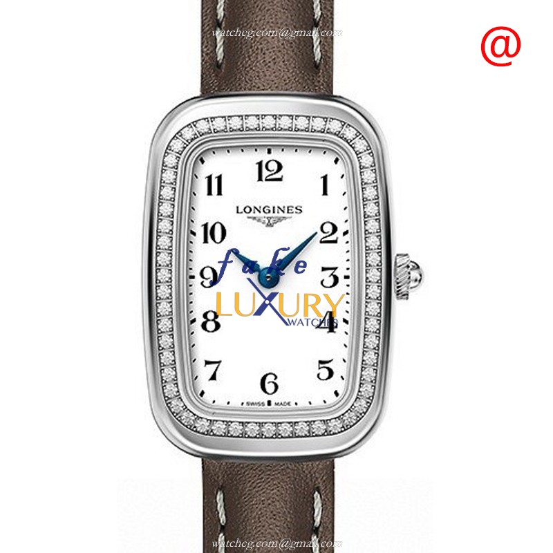 Longines L6.140.0.13.2 Equestrian Quartz Stainless Steel Diamonds White Dial Replica Watch