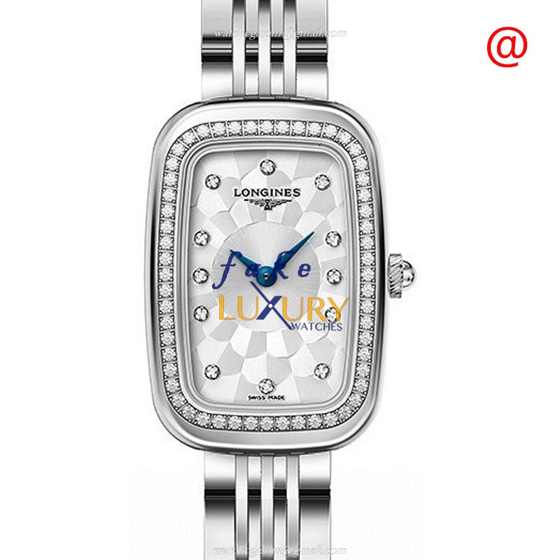 Longines L6.140.0.77.6 Equestrian Quartz Stainless Steel & Diamond Bezel Replica Watch
