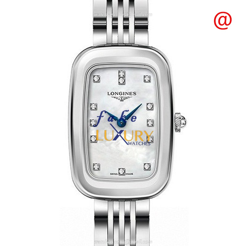 Longines L6.140.4.87.6 Quartz Stainless Steel Case Replica Watch, Model L61404876, White Dial