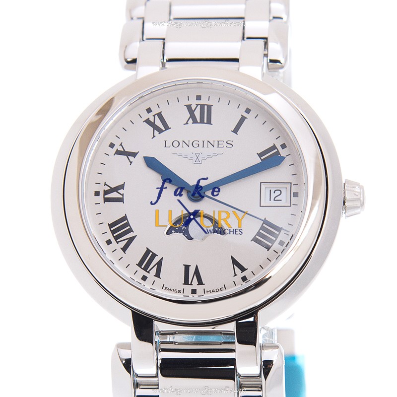 Longines L8.116.4.71.6 Replica Watch, Quartz Movement, White Dial, Stainless Steel Bracelet