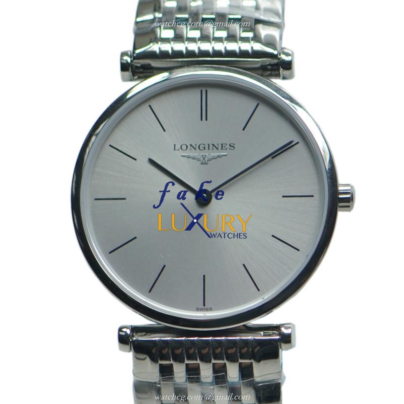 Longines La Grande L4.512.4.72.6 Replica Quartz Watch With Silver Dial Steel Bracelet