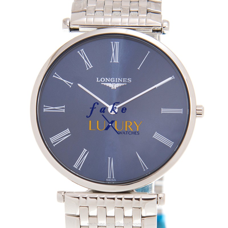 Longines La Grande L4.755.4.94.6 Replica Watch, 36mm Steel Case, Blue Dial, Quartz