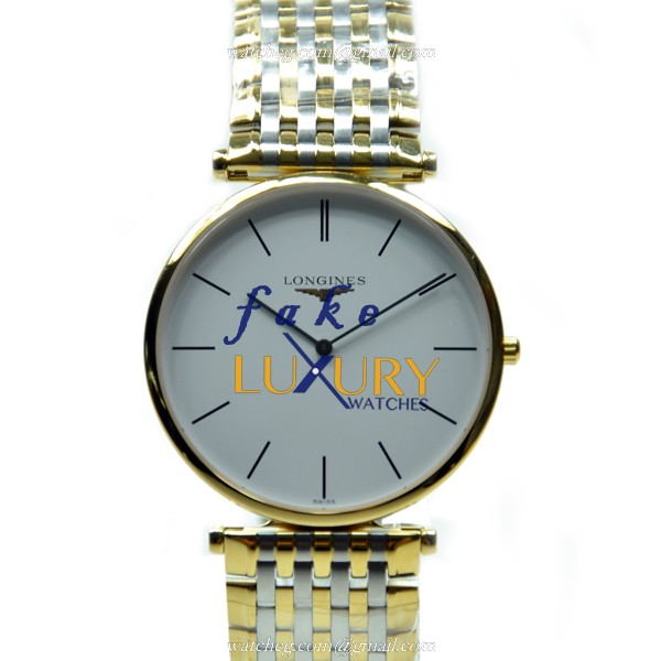 Longines La Grande L4.766.2.12.7 - Replica Watch - Automatic - White Dial - PVD Gold Case - 37mm