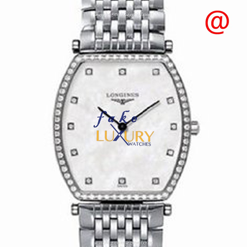 Longines La Grande L4.789.0.87.6 Quartz Stainless Steel Diamonds White Mother of Pearl Dial Replica