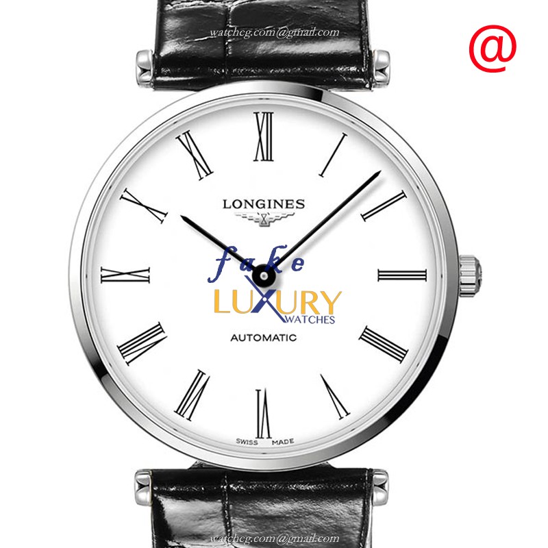Longines La Grande L4.918.4.11.2 Replica Watch With Automatic Movement, White Dial, Leather Strap