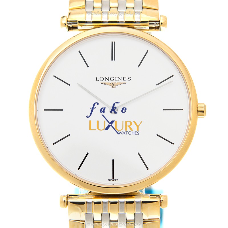 Longines La Grande Quartz L4.709.2.12.7 PVD Gold White Dial 33mm | Replica Watch