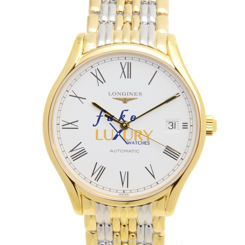 Longines Lyre L4.860.2.11.7 - Replica Watch - 35mm - Automatic - PVD Gold Case - White Dial