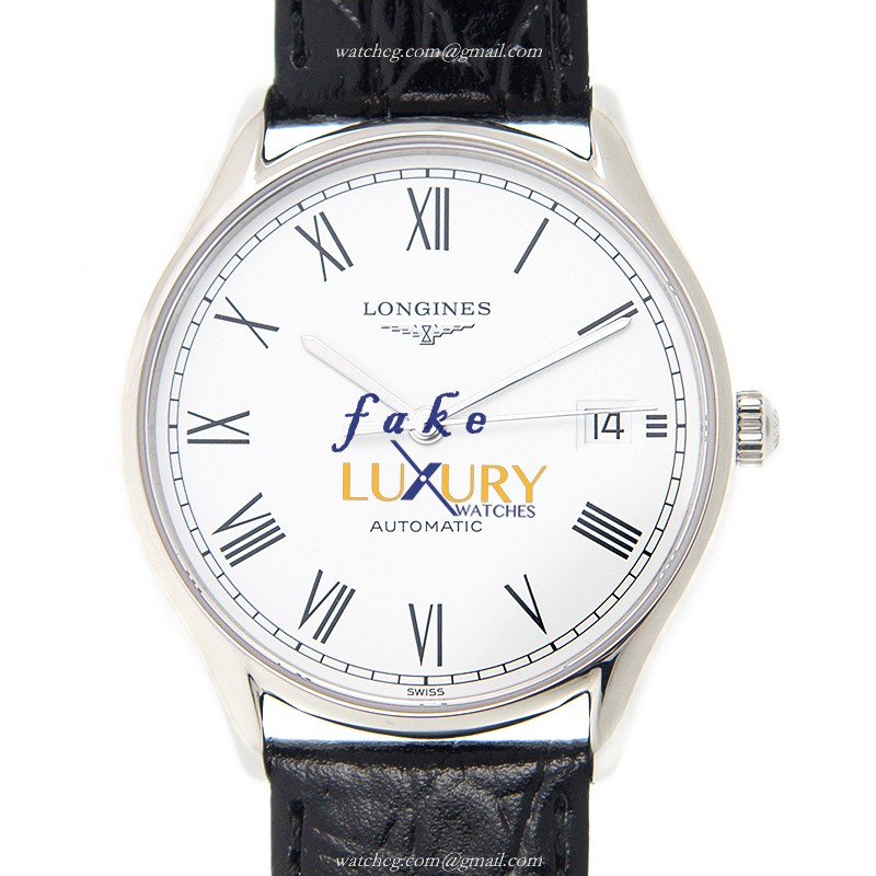 Longines Lyre L4.860.4.11.2 Replica Watch Automatic White Dial Stainless Steel Black Alligator Strap