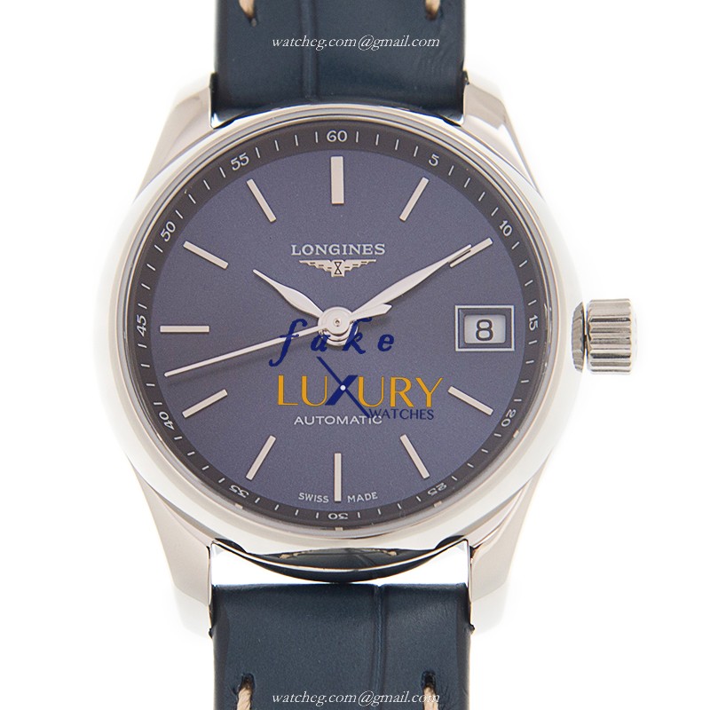 Longines Master Collection L2.128.4.92.0 Automatic Blue Dial Leather Strap Replica Watch