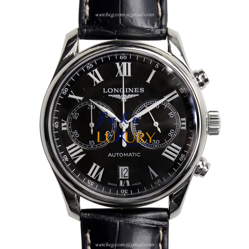 Longines Master Collection L2.629.4.51.7 Replica Watch, Automatic Movement, Black Dial, Steel Case