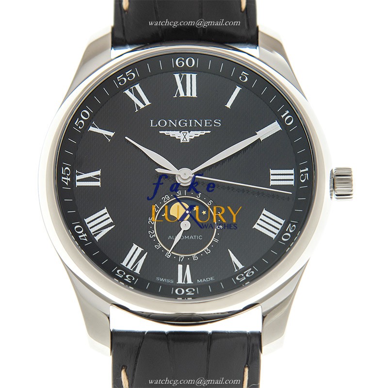 Longines Master Collection L2.919.4.51.7 Automatic Stainless Steel Black Dial Leather Replica Watch