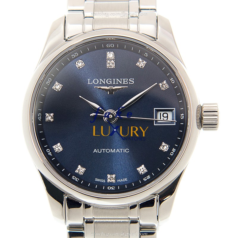 Longines Master L2.128.4.97.6 Automatic Blue Dial Steel Bracelet Replica Watch
