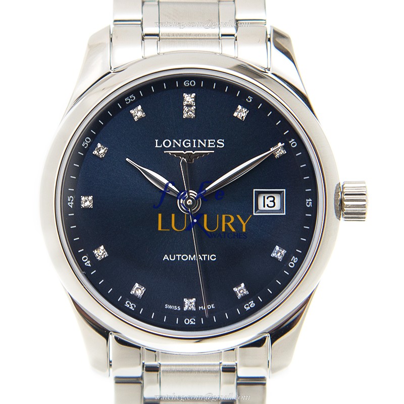 Longines Master L2.257.4.97.6 Automatic Blue Dial Stainless Steel Replica Watch