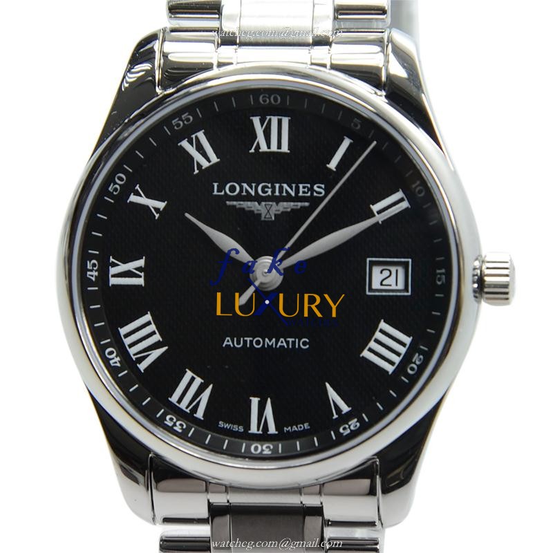 Longines MASTER L2.518.4.51.6 Automatic Black Dial Stainless Steel Replica Watch