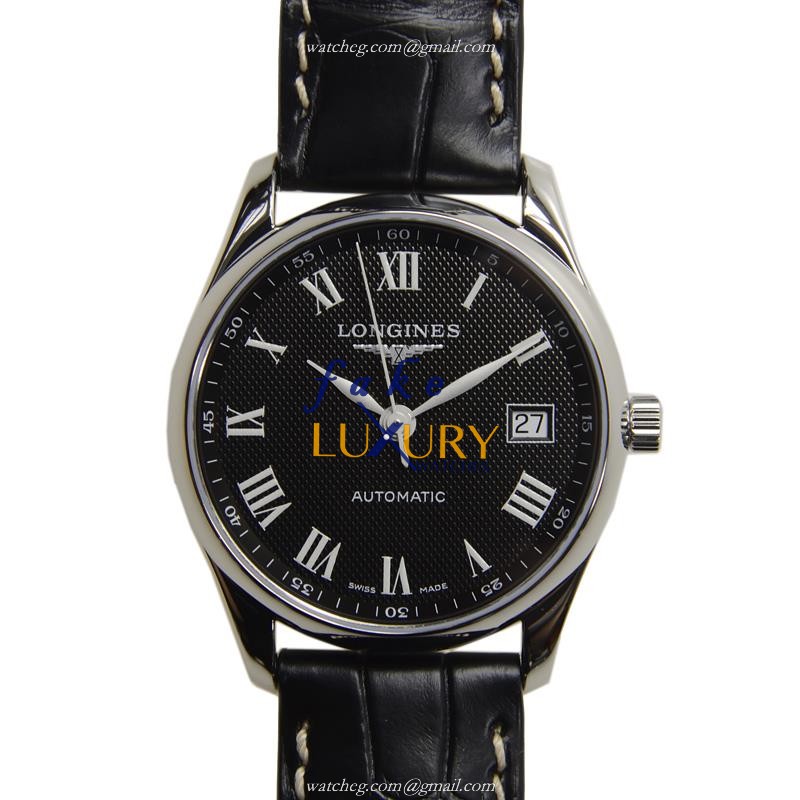 Longines Master L2.518.4.51.7 Replica Watch, Automatic Movement, Black Dial