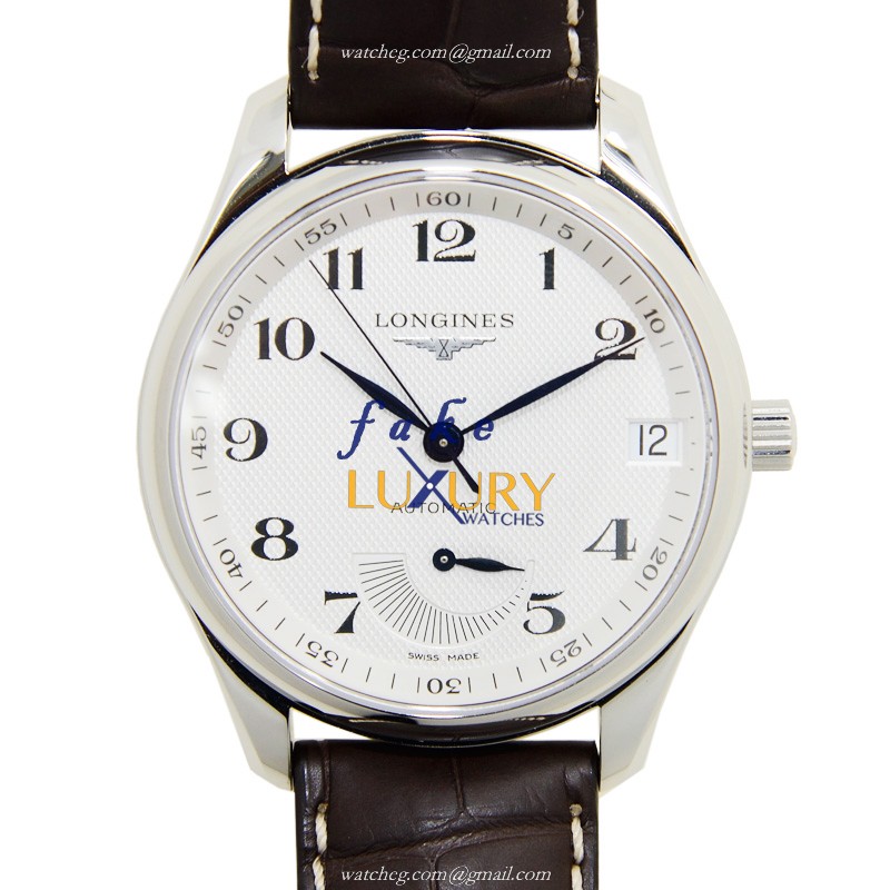 Longines MASTER L2.666.4.78.3 | Silver Dial | Automatic | Alligator Strap | Steel | Replica Watch