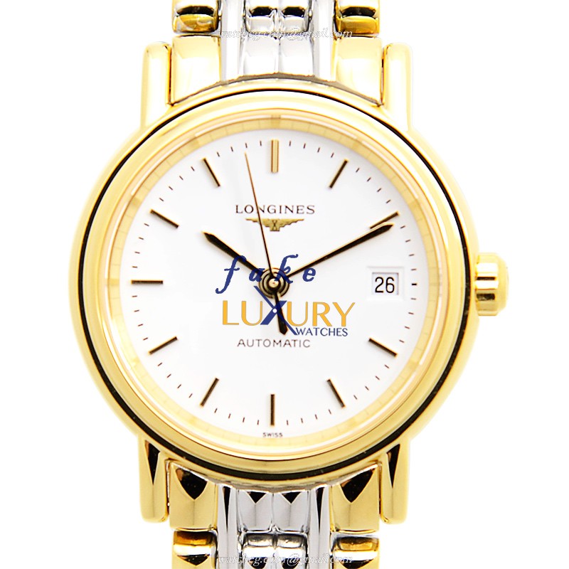Longines PRESENCE L4.321.2.12.7 Automatic Gold-Plated Stainless Steel White Dial Replica Watch
