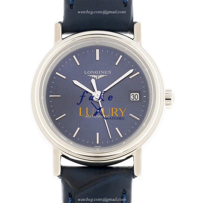 Longines Presence L4.321.4.92.2 | Automatic | Blue Dial | Steel | Alligator Strap | Replica Watch