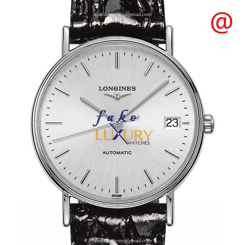 Longines Presence L4.821.4.72.2 Replica Watch With Automatic Movement, Silver Dial, Steel Case