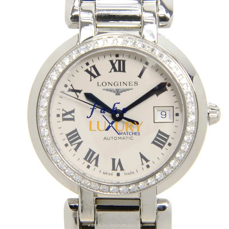 Longines Prima Luna L8.113.0.71.6 - Automatic - White Dial - Stainless Steel - Replica Watch