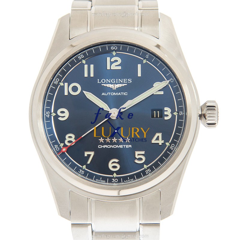 Longines SPIRIT L3.811.4.93.9 Replica Automatic Watch Blue Dial Steel Bracelet 42mm