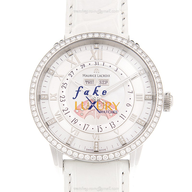 MP6428-SD501-17E - Maurice Lacroix Masterpiece Replica Watch - Automatic White Mother of Pearl Dial - Luxury Replica Watch