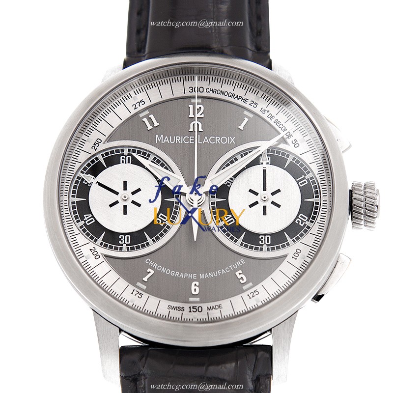 Maurice Lacroix MP7128-SS001-320 Masterpiece Replica Watch, Gray Dial, Steel Case, Manual Wind - Luxury Replica Watch