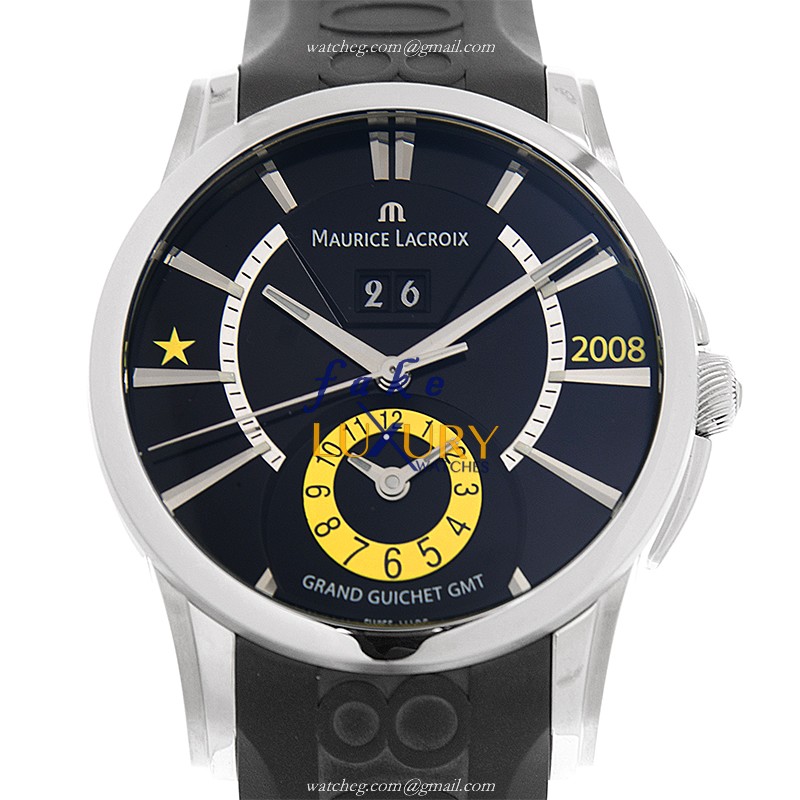 Maurice Lacroix PT6238-SS001-330 Pontos Automatic Black Dial Stainless Steel Replica Watch - Luxury Replica Watch