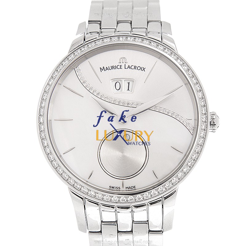 Maurice Lacroix SD6207-SD502-170 Replica Watch, Automatic, Silver Dial, Stainless Steel Case - Luxury Replica Watch