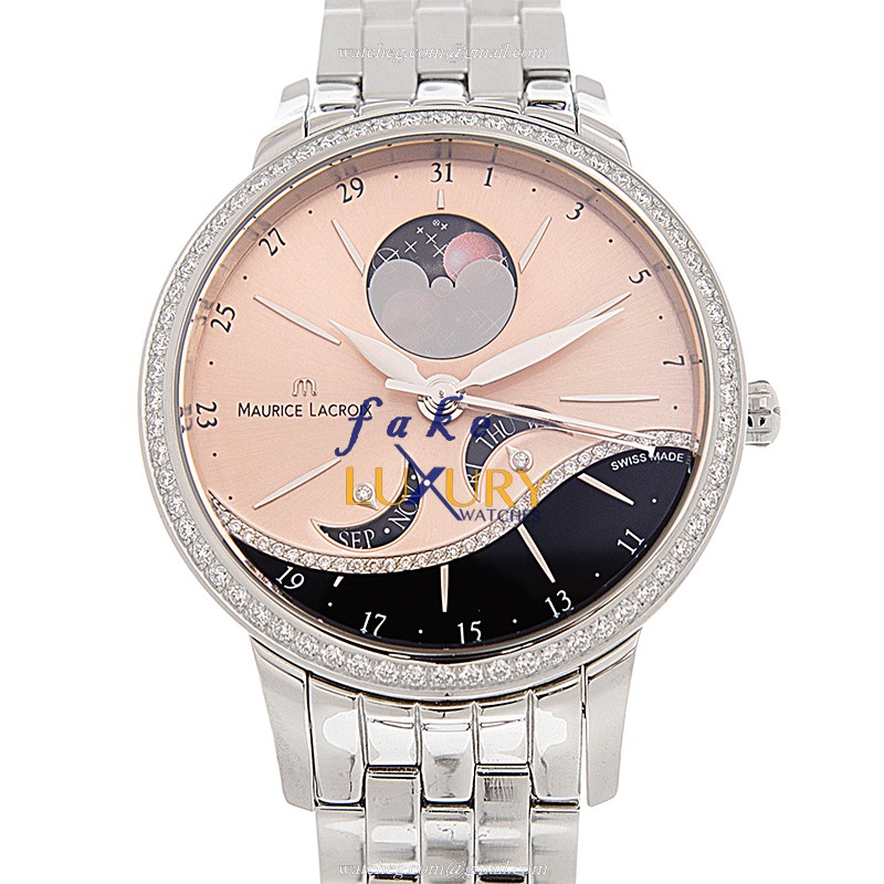 Maurice Lacroix STARSIDE Automatic SD6207-SD502-55E Gold Dial Steel Replica Watch - Luxury Replica Watch